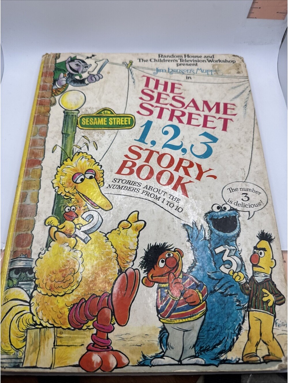 1973 The Sesame Street 1,2,3 Storybook Hardcover-Random House